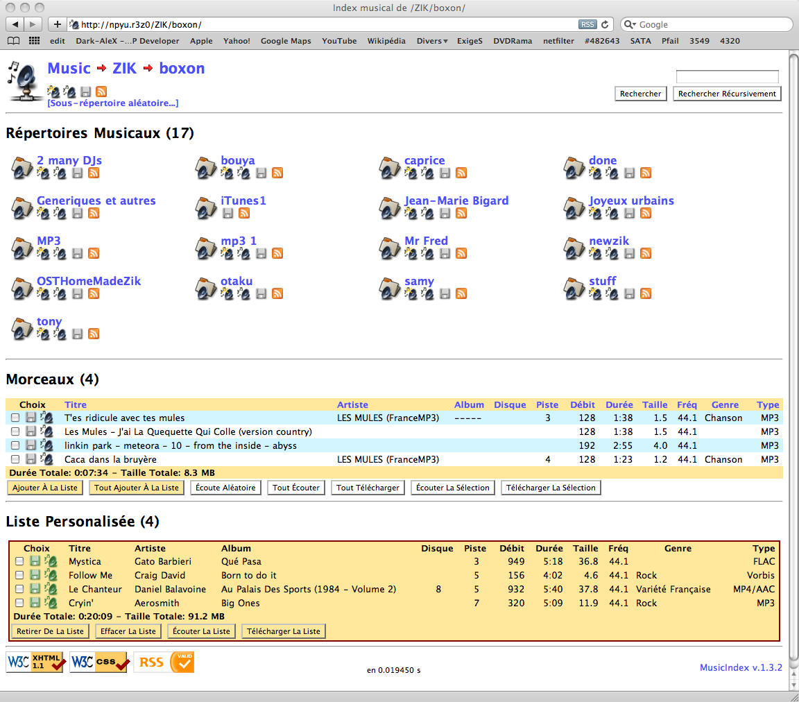 Apache2 Music Index