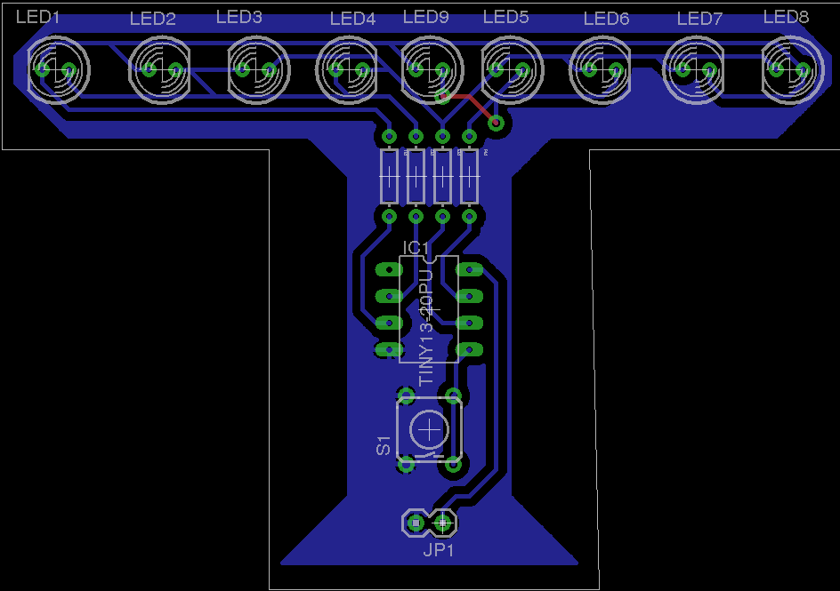 Menorah PCB Layout