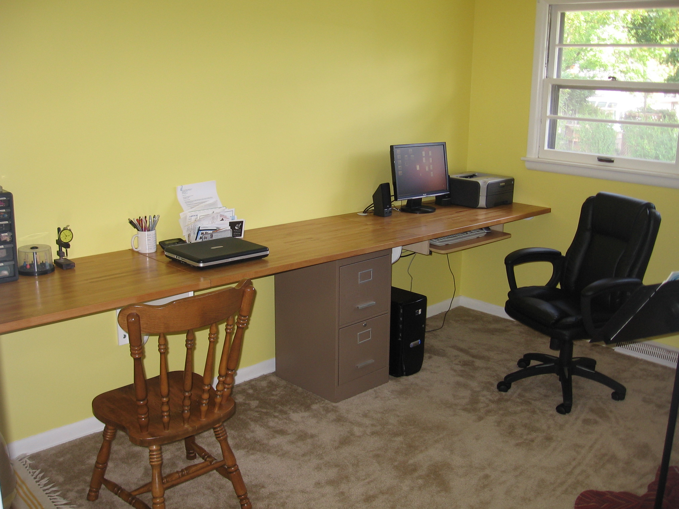 Built-in desk is better than anything we could buy