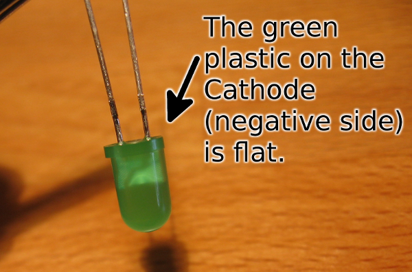 connecting a cathode led